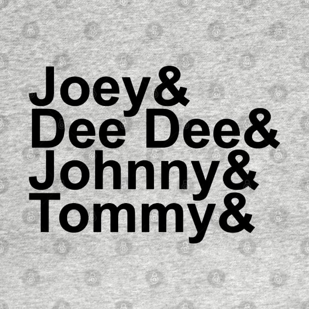 Joey& Dee Dee& Johnny& Tommy& by jnapoleon